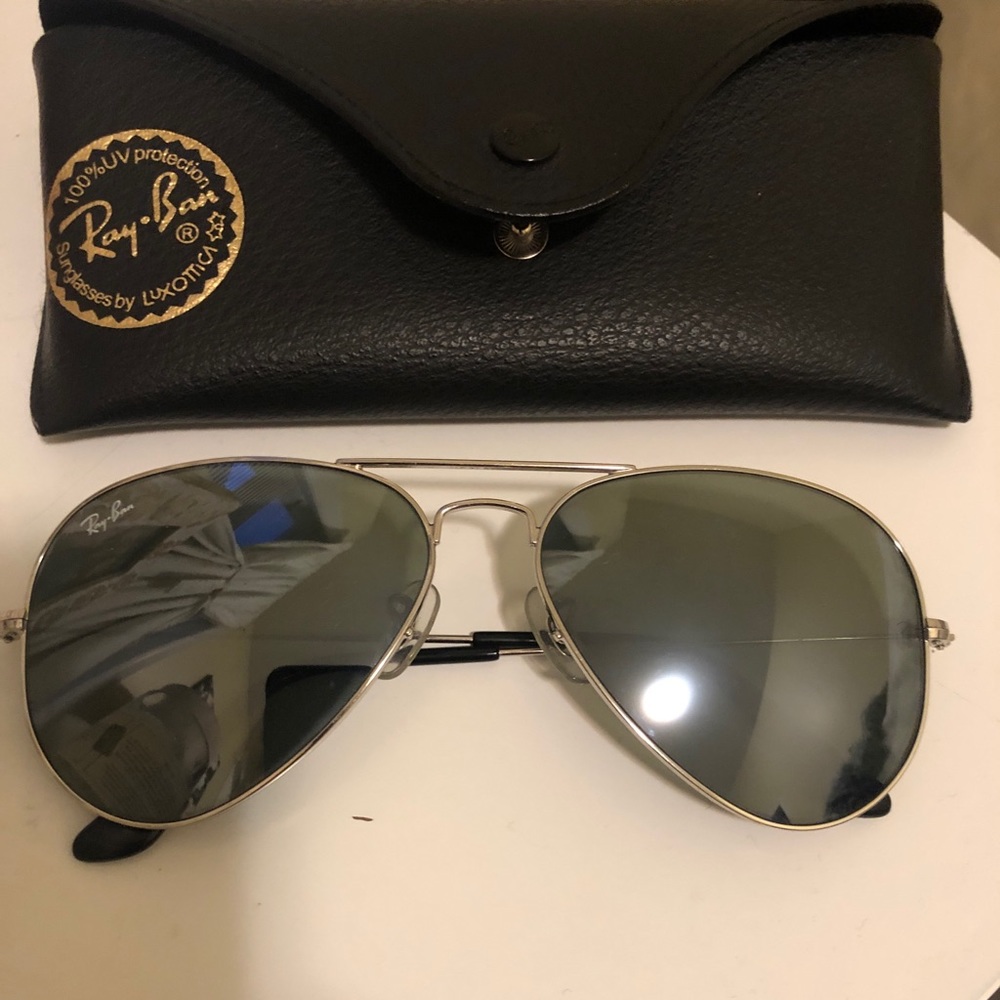 Ray-Ban Flash Lenses Grey with Silver Frame